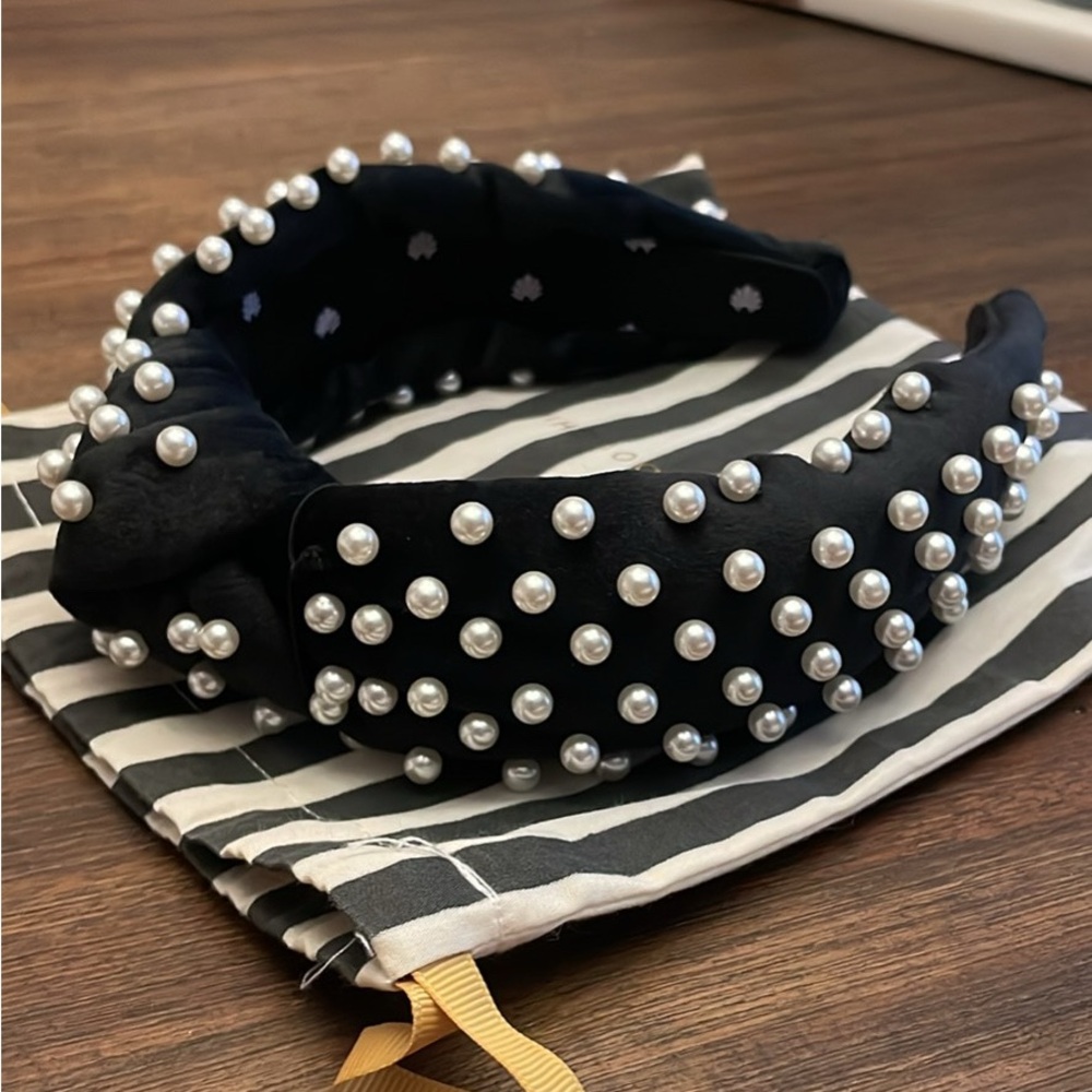 Lele Sadoughi Pearl Headband, New with Tag and Bag